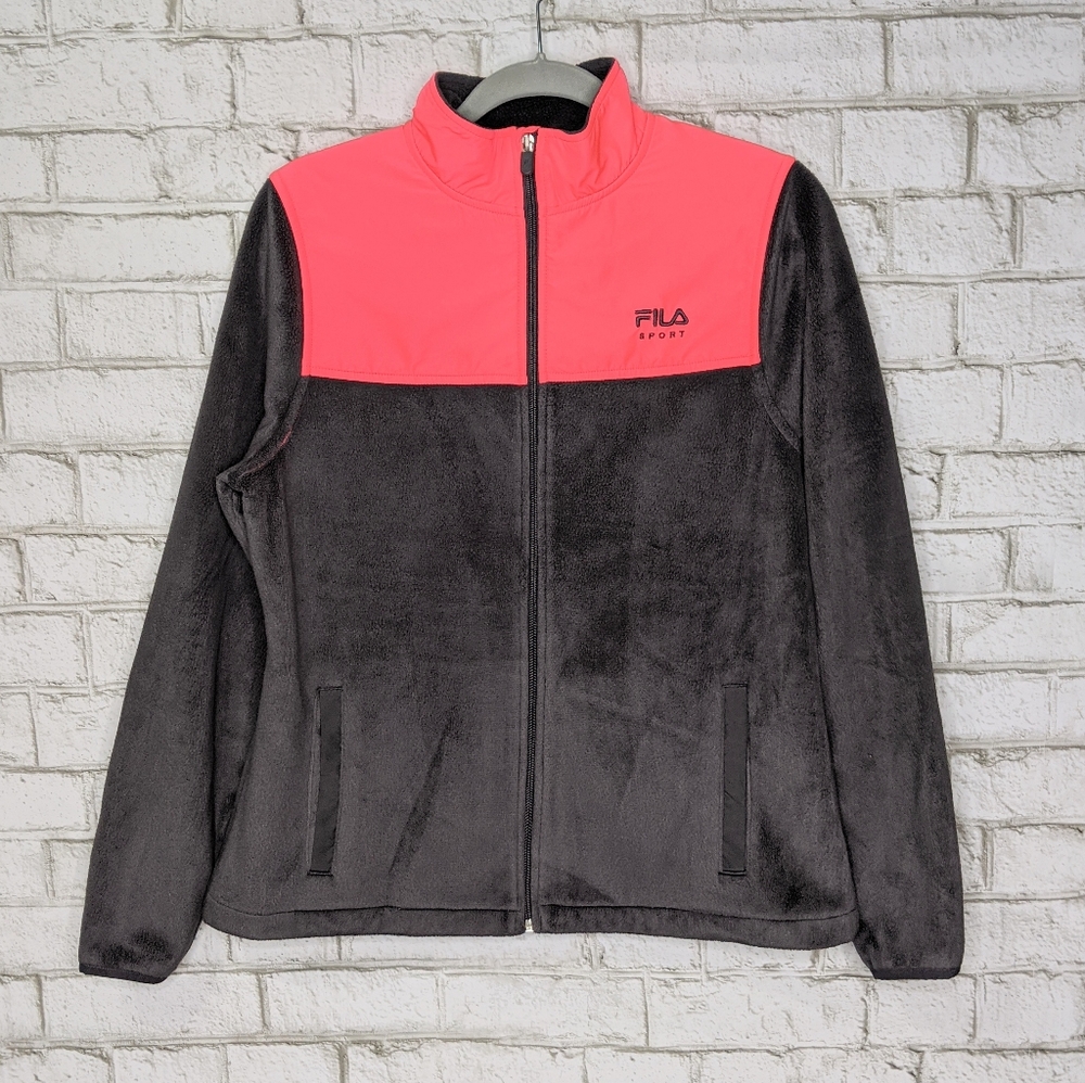 Fila Full Zip Sweatshirt Medium Gray